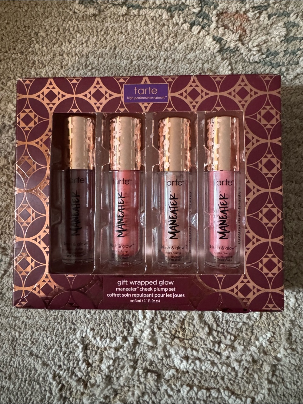 tarte Maneater Cheek Plump Set - Deep Plum, Rose, Champagne, Pink